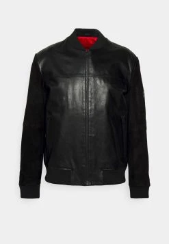 Hugo Lenn - Leather Jacket - Black -Hugo Shop 042873baa9304d00ac690f223b2edc26