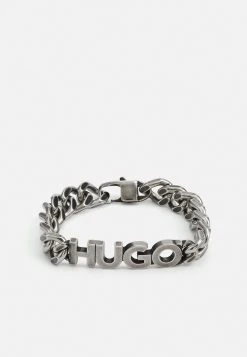 Hugo Logobold Bracelet Unisex - Bracelet - Silver-Coloured