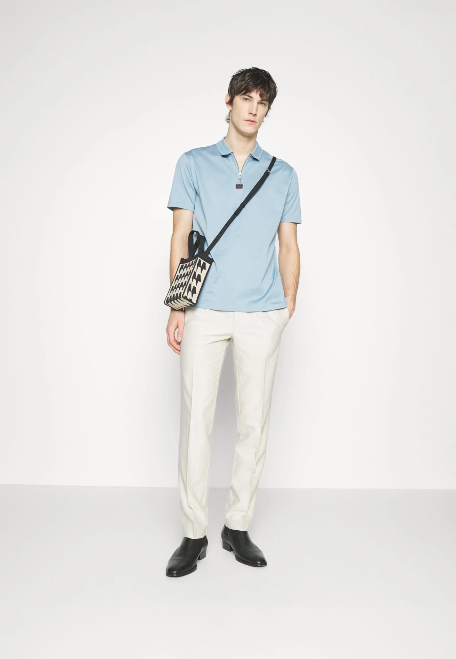 Hugo Deresom - Polo Shirt - Light Pastel Blue 4 Hugo Deresom - Polo Shirt - Light Pastel Blue - Image 2