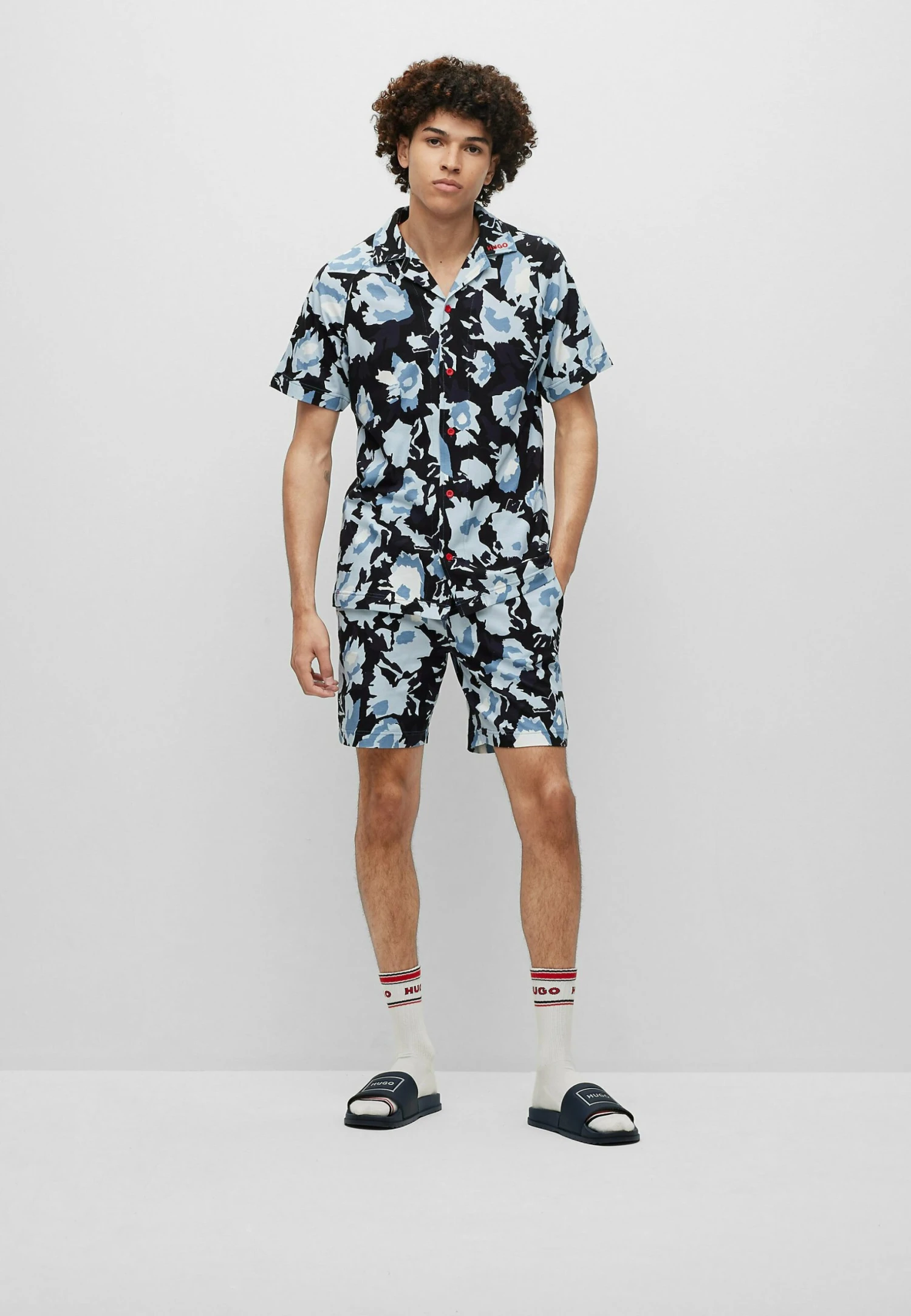 Hugo Foliage Pj Set - Pyjama Set - Dark Blue Five 3 Hugo Foliage Pj Set - Pyjama Set - Dark Blue Five