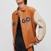 Hugo Luganos - Leather Jacket - Medium Orange