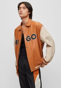 Hugo Luganos - Leather Jacket - Medium Orange