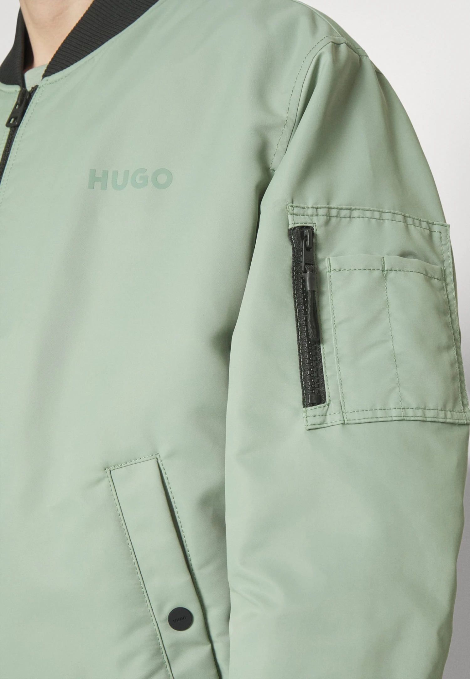 Hugo Byler - Bomber Jacket - Light Pastel Green 8 Hugo Byler - Bomber Jacket - Light Pastel Green - Image 6