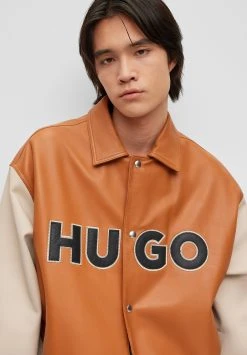 Hugo Luganos - Leather Jacket - Medium Orange 10 Hugo Luganos - Leather Jacket - Medium Orange -Hugo Shop 22eee0bb1d444de88b5aab8a5a7bff46