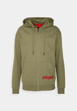 Hugo Combined Jackethood - Zip-Up Sweatshirt - Open Green -Hugo Shop 3ed495b8f5194cd8b874ca5b35f82361