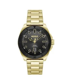 Hugo Visit - Chronograph Watch - GoldBlack