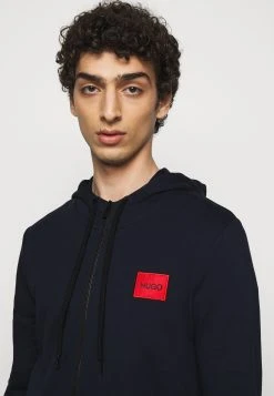 Hugo Daple212 - Zip-Up Sweatshirt - Dark Blue -Hugo Shop 45967fe828904d62ad09deb2a1d675b2