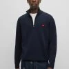 Hugo San Quintus C1 - Jumper - Dark Blue Ten -Hugo Shop 6011a8ed9cde4190a1d04f66afada33a