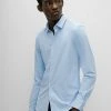 Hugo Elisha - Formal Shirt - Light Blue -Hugo Shop 633b1ad01e3e4c8981f8d177b16a5f41