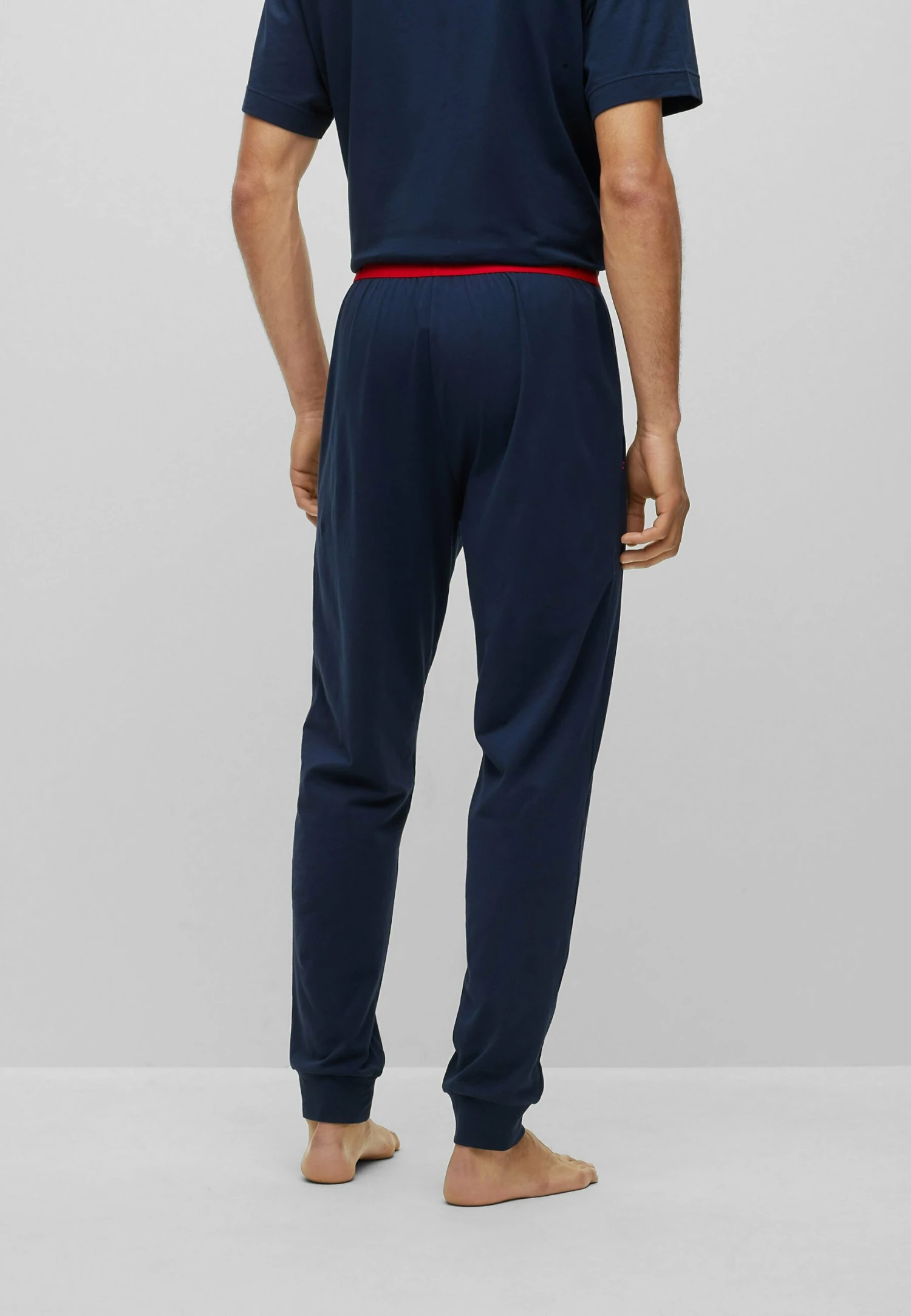 Hugo Linked- Pyjama Bottoms - Dark Blue Five 5 Hugo Linked- Pyjama Bottoms - Dark Blue Five - Image 3