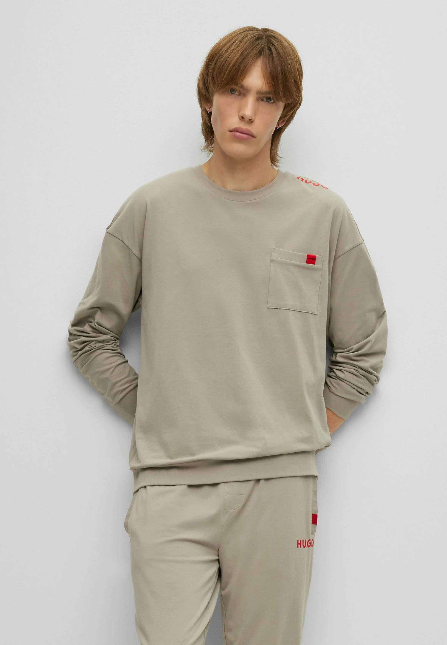 Hugo Labelled - Sweatshirt - Light Green Three 3 Hugo Labelled - Sweatshirt - Light Green Three