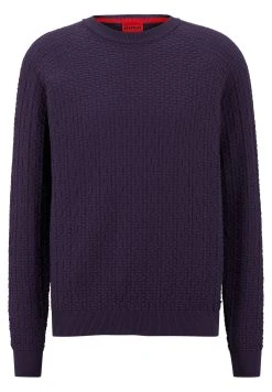 Hugo Srido - Jumper - Dark Purple -Hugo Shop 6c3a68c0035142d8ab78ffe1383d3553