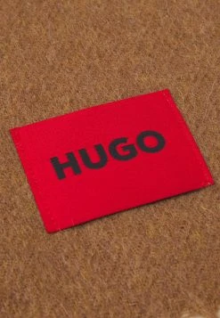 Hugo Men - Scarf - Light/Pastel Brown -Hugo Shop 73e377e5927246c29f7fd8f88ed56b4d