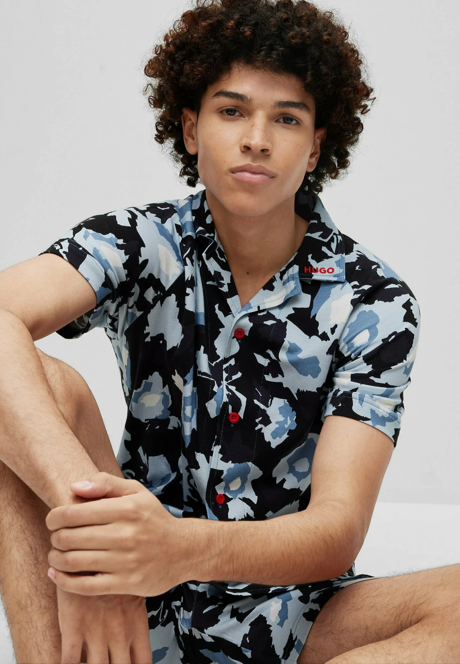 Hugo Foliage Pj Set - Pyjama Set - Dark Blue Five 6 Hugo Foliage Pj Set - Pyjama Set - Dark Blue Five - Image 4