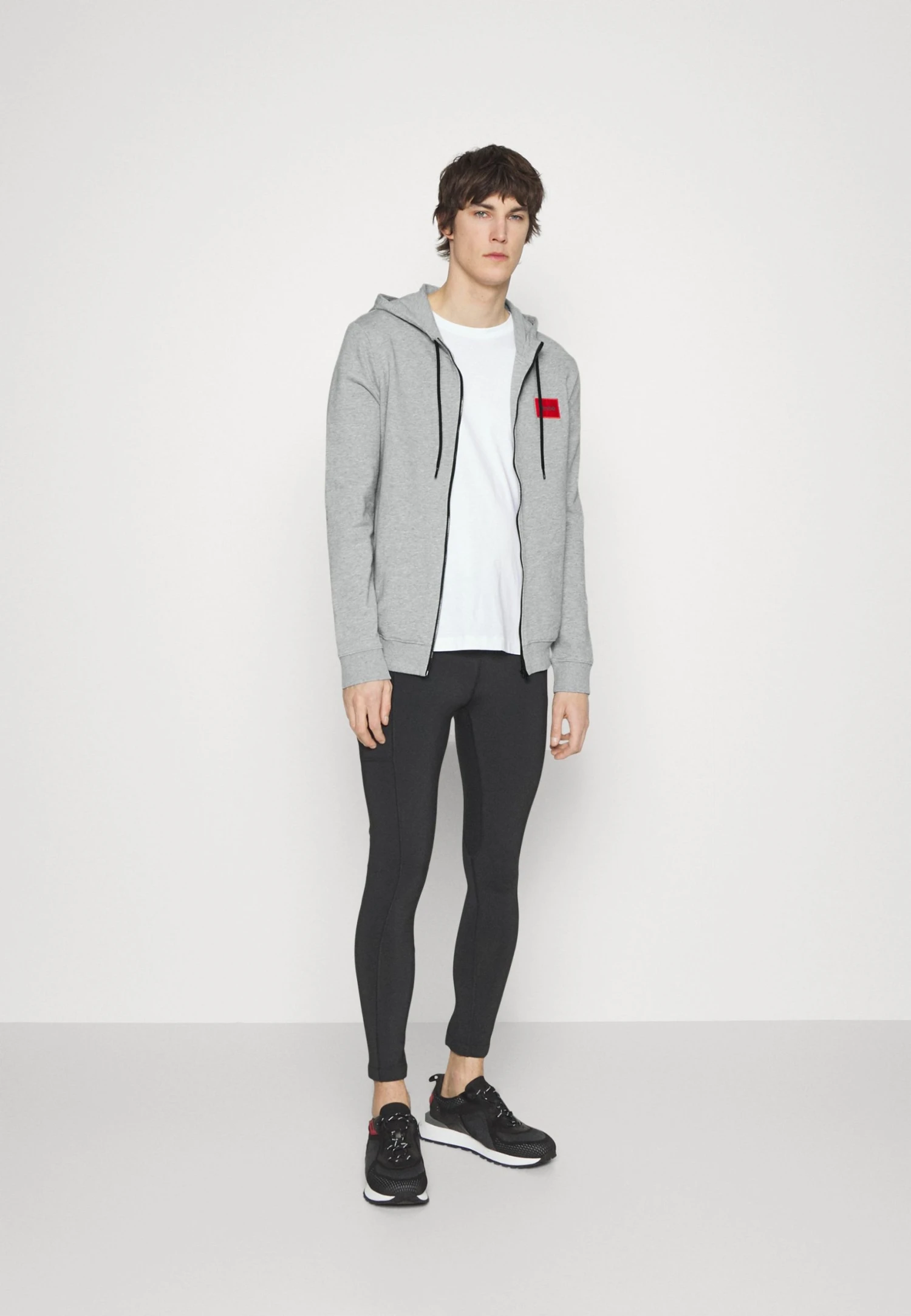 Hugo Daple212 - Zip-Up Sweatshirt - Dark Grey 4 Hugo Daple212 - Zip-Up Sweatshirt - Dark Grey - Image 2