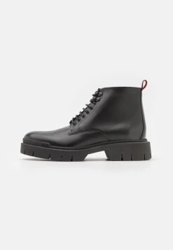 Hugo Denzel - Lace-Up Ankle Boots - Dark Grey