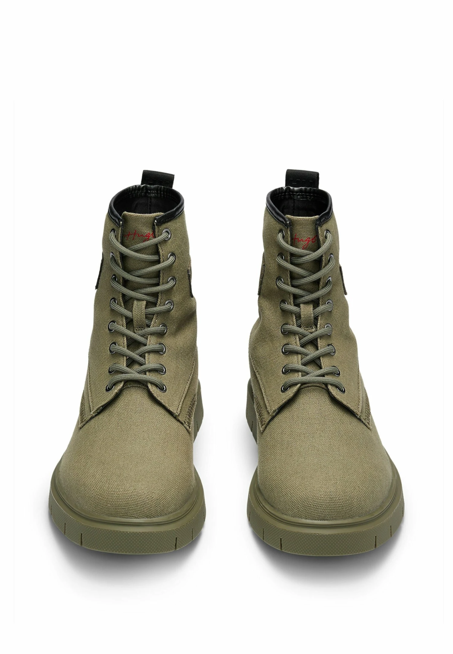 Hugo Ryan Halb - Lace-Up Ankle Boots - Dark Green Five 5 Hugo Ryan Halb - Lace-Up Ankle Boots - Dark Green Five - Image 3