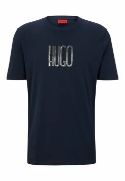 Hugo Dartlap In - Print T-Shirt - Dark Blue Five