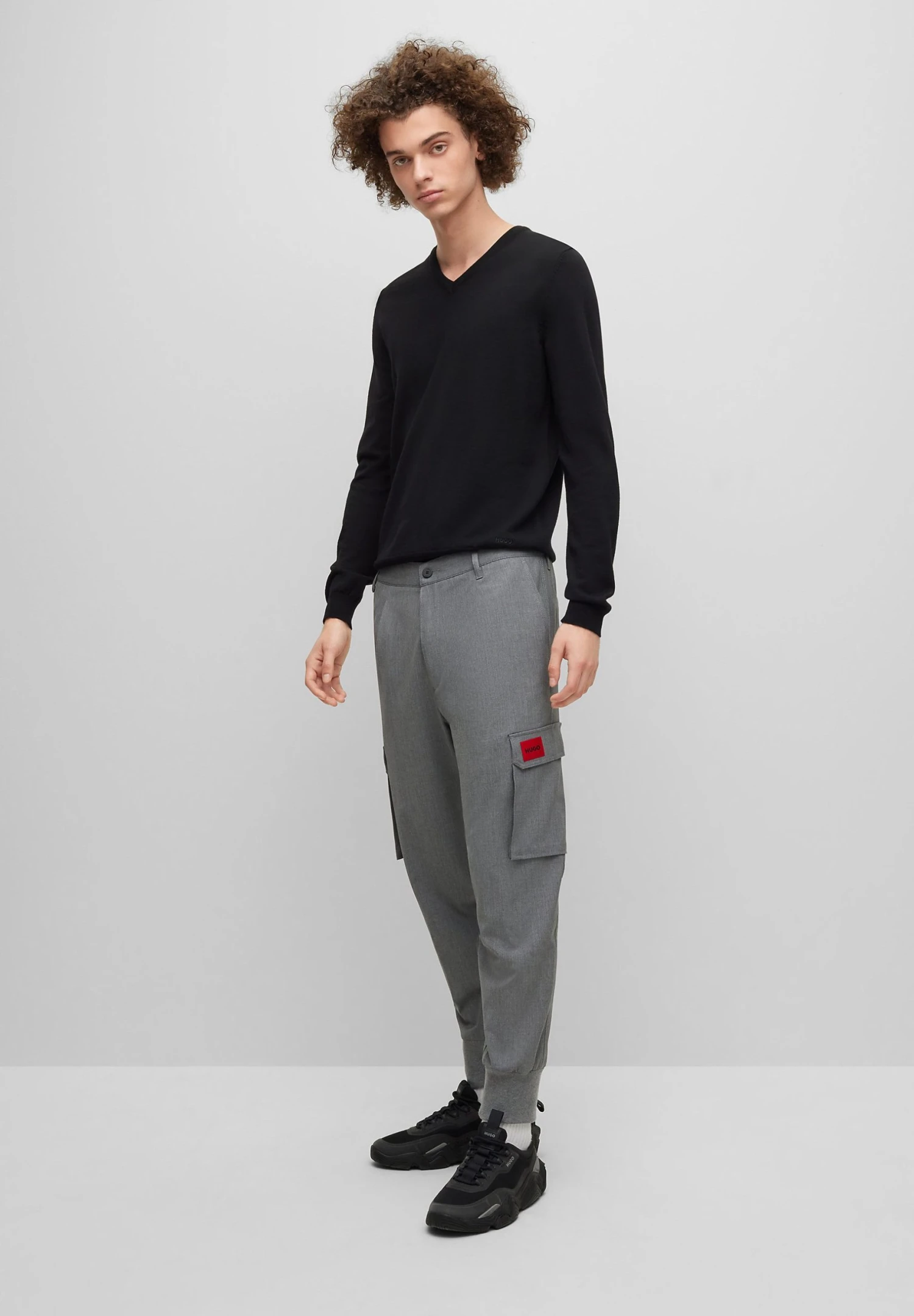 Hugo San Vredo-M - Jumper - Black 4 Hugo San Vredo-M - Jumper - Black - Image 2