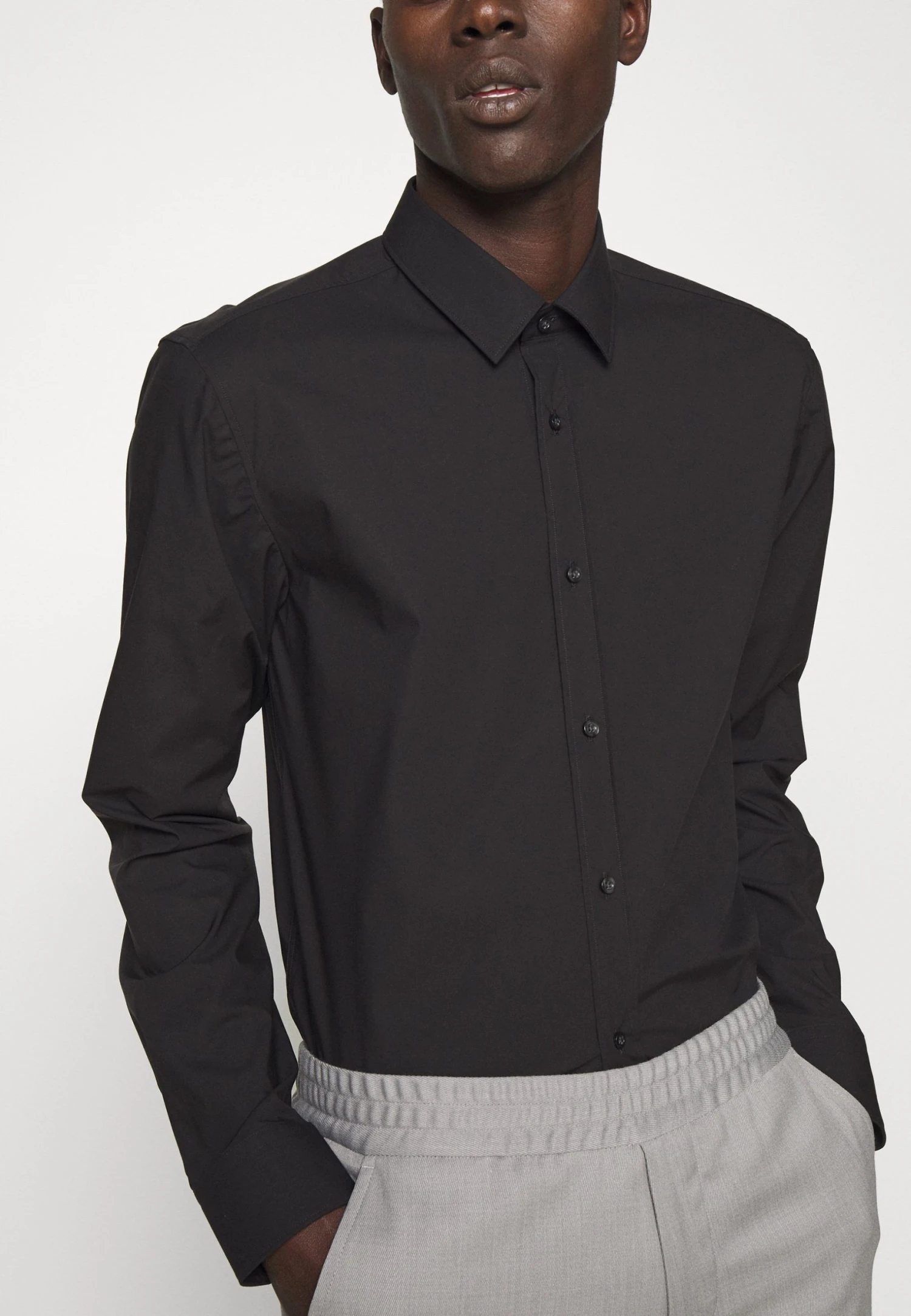 Hugo Elisha - Formal Shirt - Black 7 Hugo Elisha - Formal Shirt - Black - Image 5