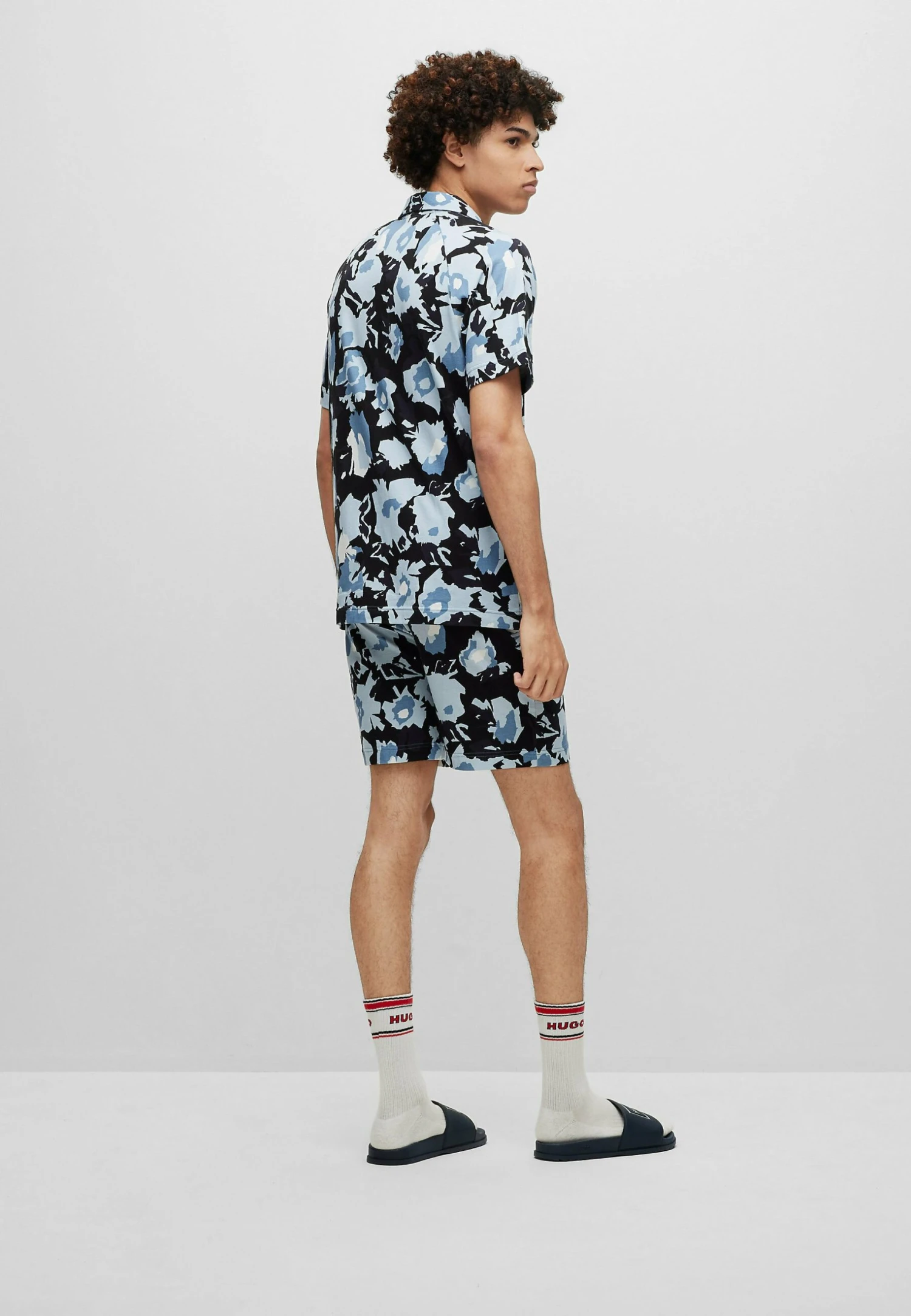 Hugo Foliage Pj Set - Pyjama Set - Dark Blue Five 4 Hugo Foliage Pj Set - Pyjama Set - Dark Blue Five - Image 2