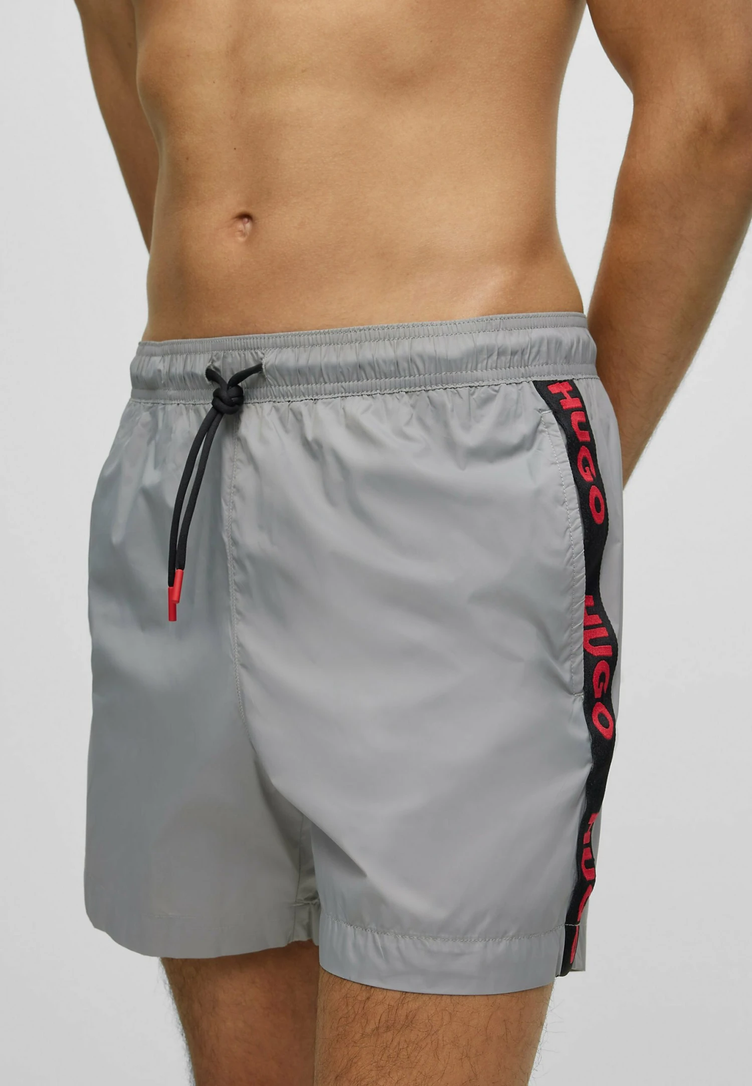 Hugo Fab - Swimming Shorts - Grey 5 Hugo Fab - Swimming Shorts - Grey - Image 3