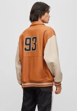 Hugo Luganos - Leather Jacket - Medium Orange 9 Hugo Luganos - Leather Jacket - Medium Orange -Hugo Shop b85ea161fad448c3897a0043a9ffbda2
