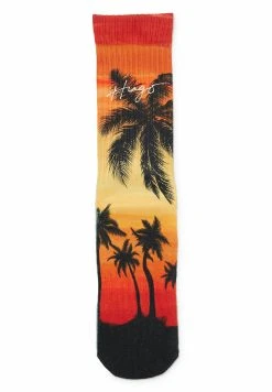 Hugo Qs Palm Print - Socks - Black One