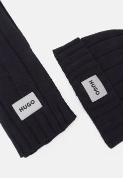 Hugo Zanton Set - Scarf - Navy -Hugo Shop c7436a04bf7e4786a8cde04d304f205c