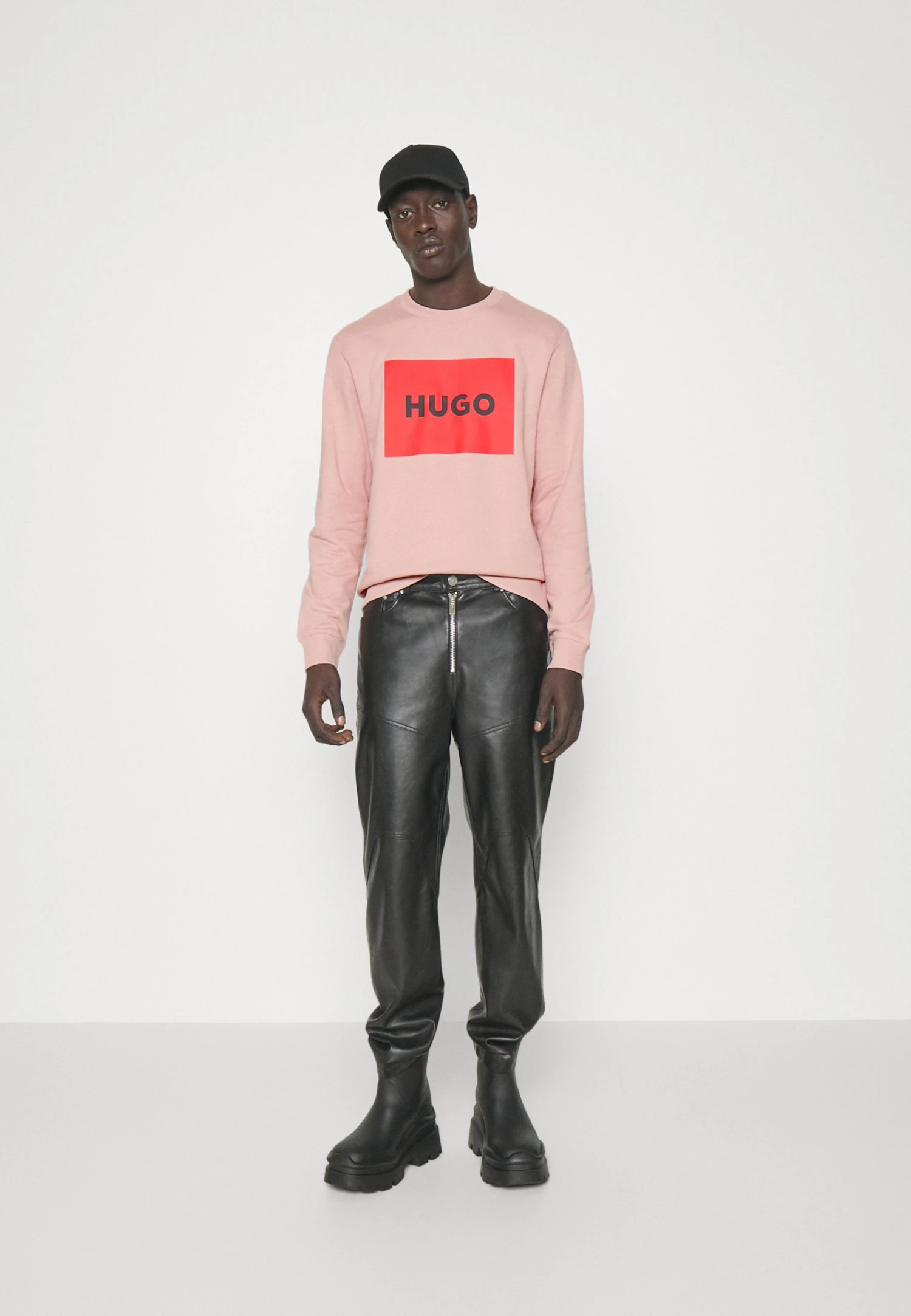 Hugo Sweatshirt - Light Pastel Pink 4 Hugo Sweatshirt - Light Pastel Pink - Image 2