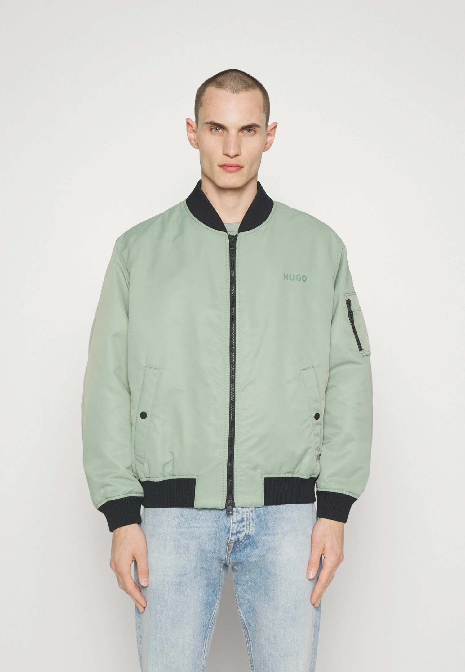 Hugo Byler - Bomber Jacket - Light Pastel Green 3 Hugo Byler - Bomber Jacket - Light Pastel Green