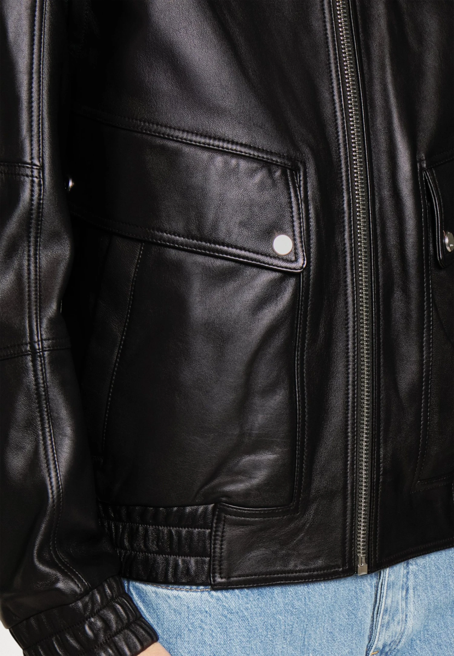 Hugo Larvid- Leather Jacket - Black 10 Hugo Larvid- Leather Jacket - Black - Image 8