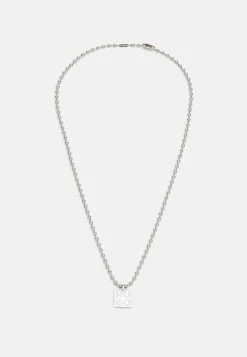 Hugo E Watch Necklace Unisex - Necklace - Silver-Coloured