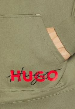 Hugo Combined Jackethood - Zip-Up Sweatshirt - Open Green -Hugo Shop fab2ff7ded47448499f65a356df04281