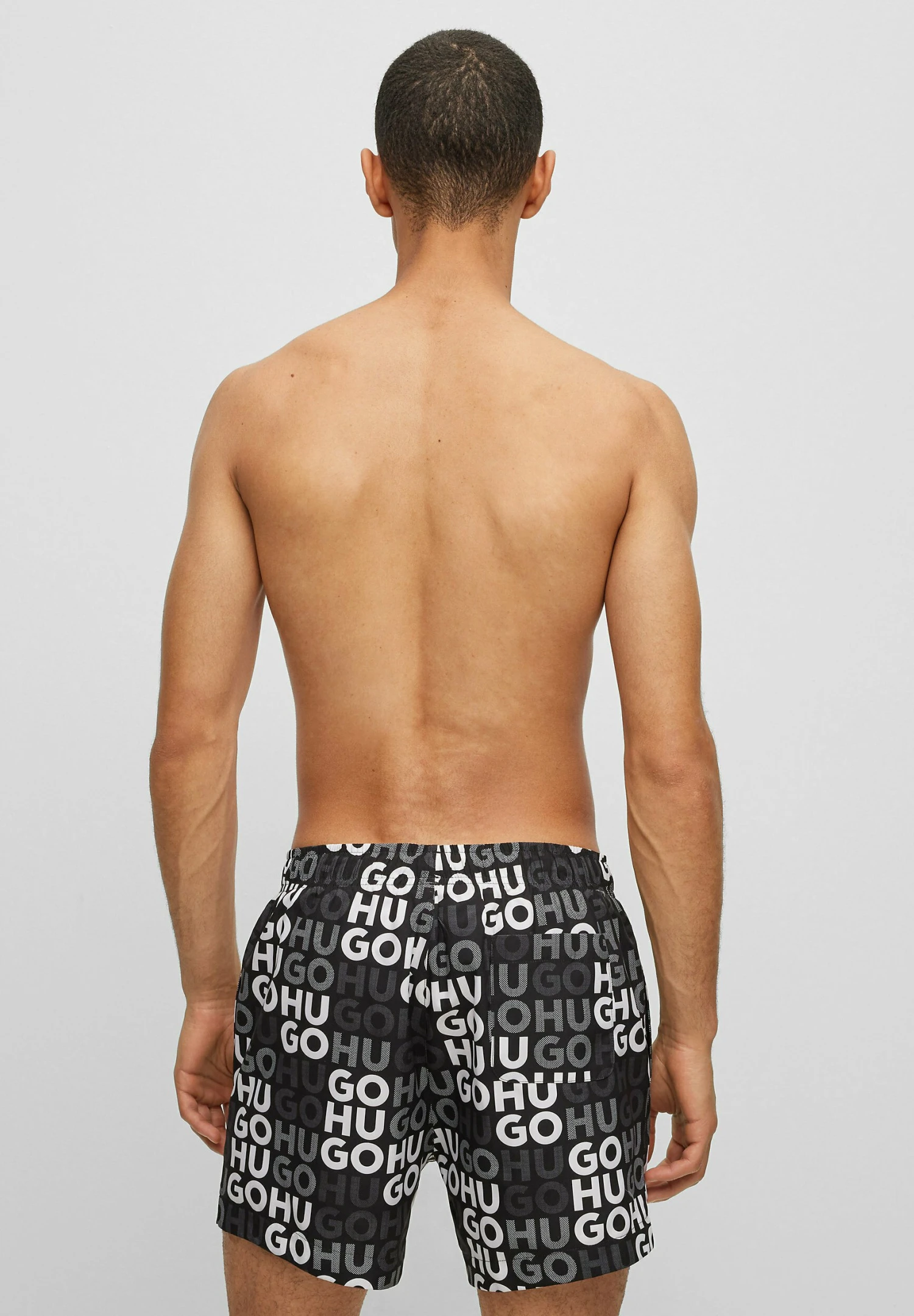 Hugo Fame - Swimming Shorts - Black One 4 Hugo Fame - Swimming Shorts - Black One - Image 2
